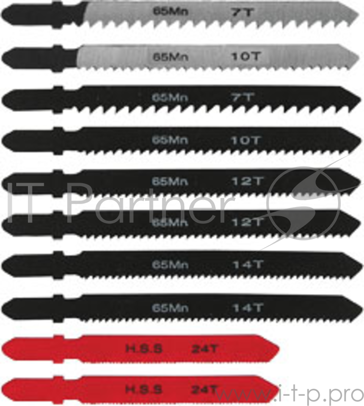 Пилки для лобзика FIT 41145 в пласт.корпусе европ.хвостовик набор 10шт.