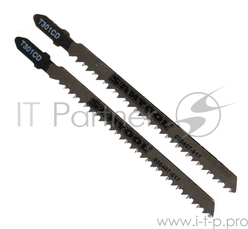 Полотна SANTOOL 030407-017 93 х 3.0мм для электролобзика по дереву тип T301CD (2шт./уп.)