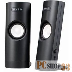 Колонки MICROLAB B-18 черный {(USB), 2.0, 4.8 Вт RMS, 100Hz-20000Hz, выход на наушники}