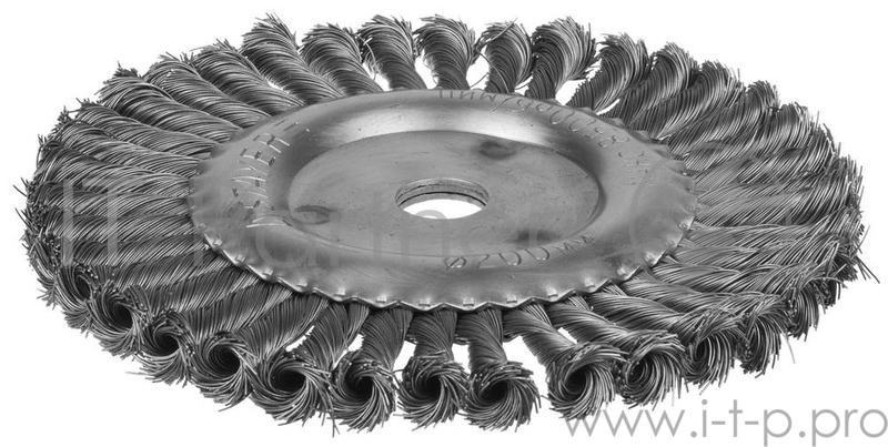 Кордщетка STAYER 35120-200 дисковая для УШМ плетенные пучки проволоки 0.5мм 200мм/22мм