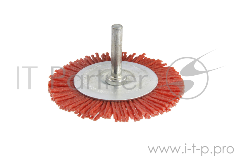 Кордщетка Hammer Flex 207-214 100мм d6 радиальная нейлоновая, с хвостовиком