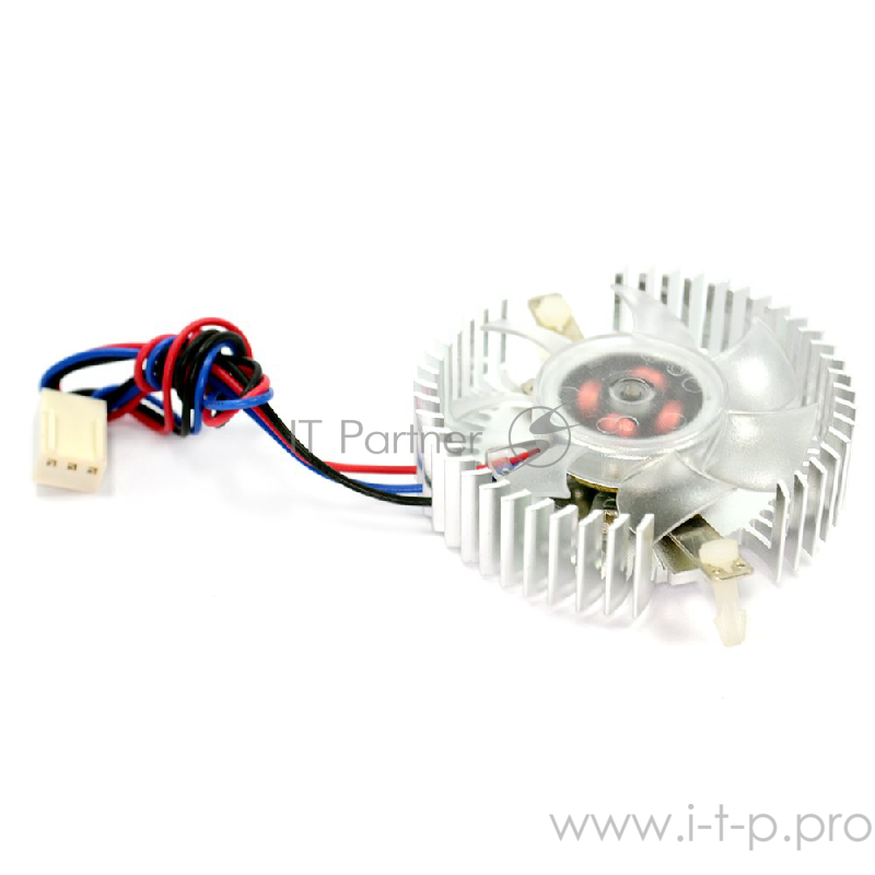 Вентилятор Gembird Вентилятор для видеокарт VC-RD, 3pin/4pin (алюм.радиатор, подсветка)