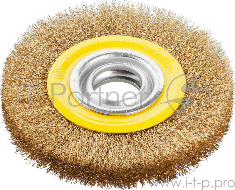 Кордщетка ЗУБР 35187-200 ЭКСПЕРТ дисковая для УШМ витая сталь 0.3мм 200мм/22мм