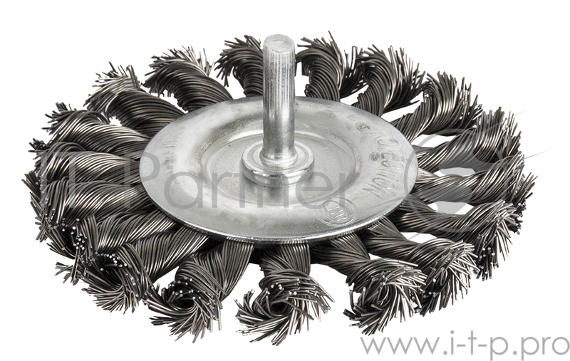 Кордщетка ПРАКТИКА 242-885 для дрели радиальная витая 100мм хвост 6мм