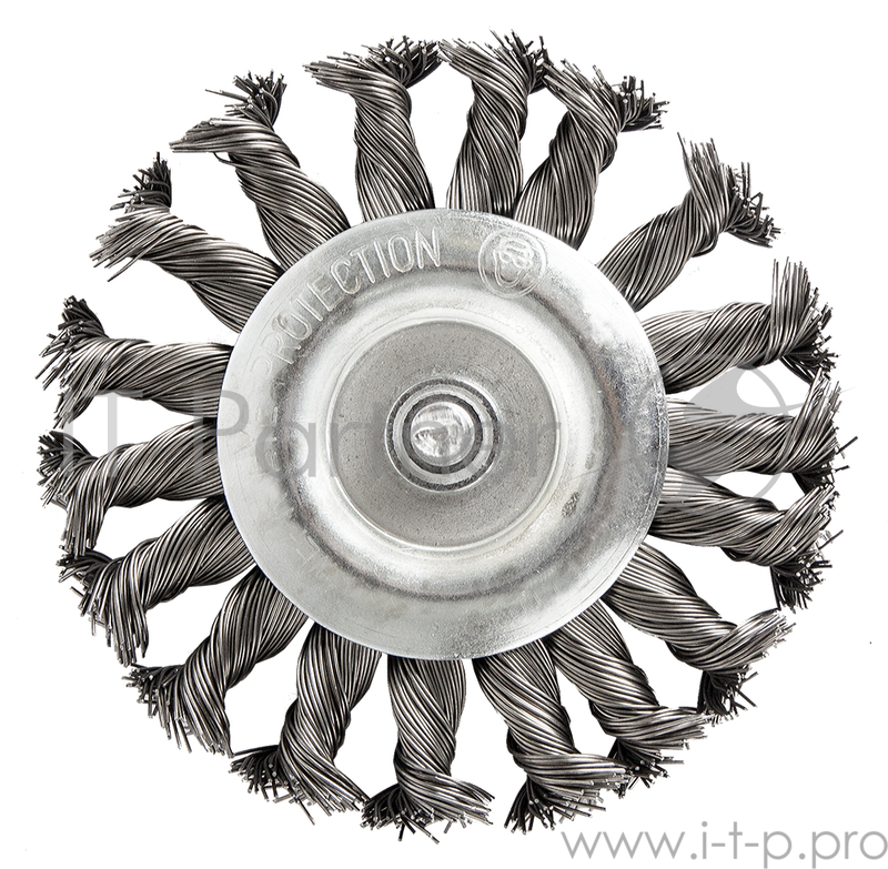 Кордщетка ПРАКТИКА 242-885 для дрели радиальная витая 100мм хвост 6мм