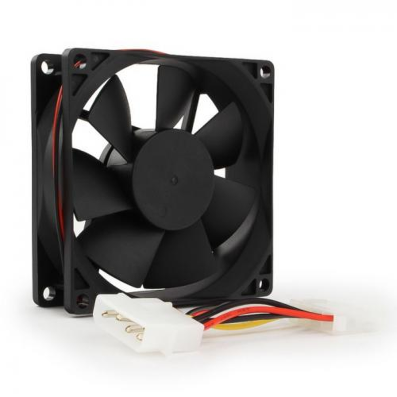 Вентилятор Gembird Вентилятор для корпуса 80x80x25mm, широкий разъем 4pin 8025K/FANCASE-4