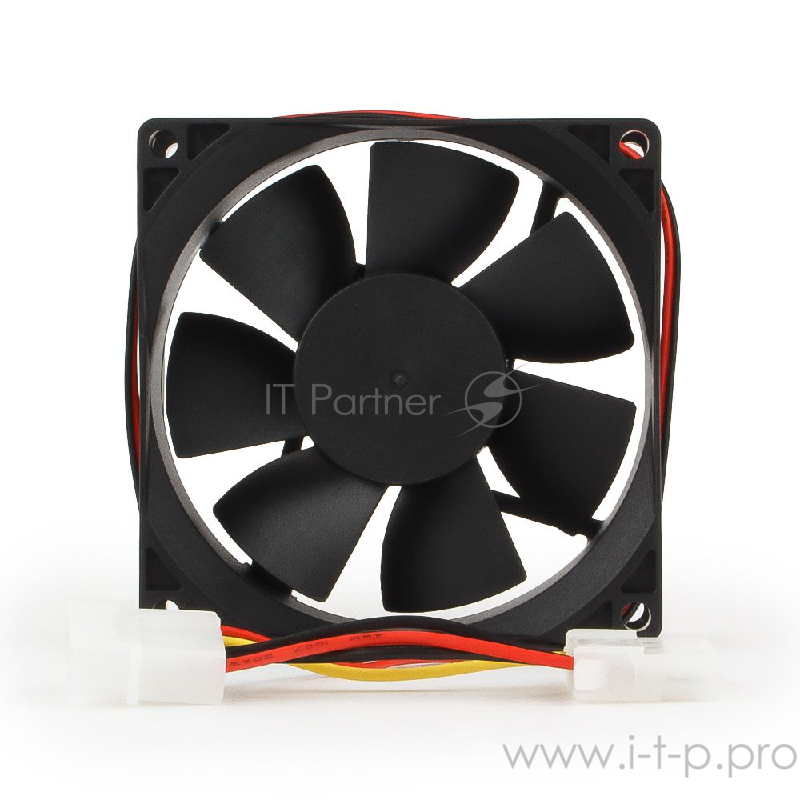 Вентилятор Gembird Вентилятор для корпуса 80x80x25mm, широкий разъем 4pin 8025K/FANCASE-4