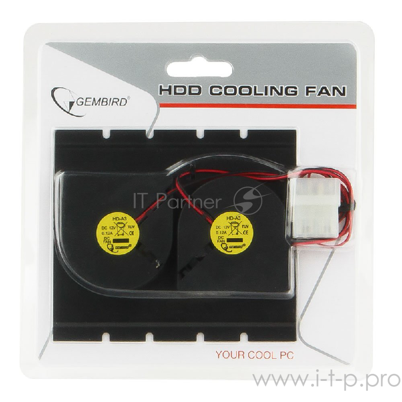 Вентилятор Вентилятор для HDD HD-A3 (2 вент.), крепление на винчестер