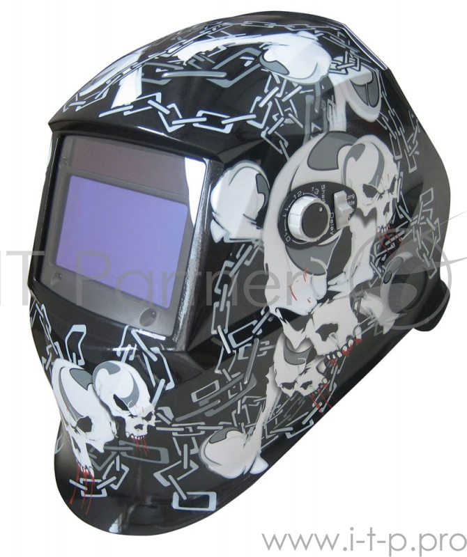 Маска сварочная AURORA SUN-7 CHAIN Хамелеон с увеличенным светофильтром DIN9-13