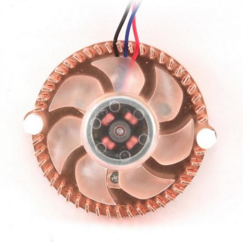 Вентилятор Gembird Вентилятор для видеокарт VC-RE, 3pin/4pin (медн.радиатор, подсветка)