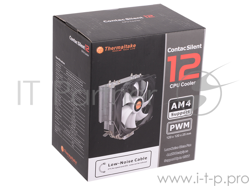 Вентилятор Cooler Thermaltake Contac Silent 12 (CL-P039-AL12BL-A) all sockets/PWM
