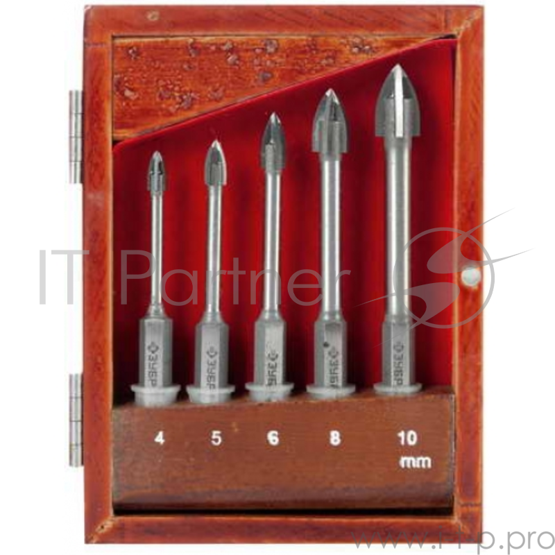 Набор ЗУБР 29845-H5 ЭКСПЕРТ по кафелю/керамике 4 5 6 8 10мм 5шт