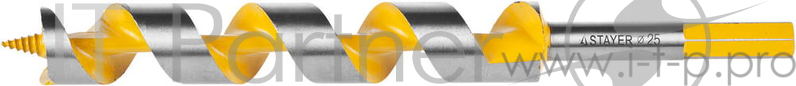 Сверло по дереву STAYER PROFI 29475-235-25 спираль Левиса HEX 25х235мм