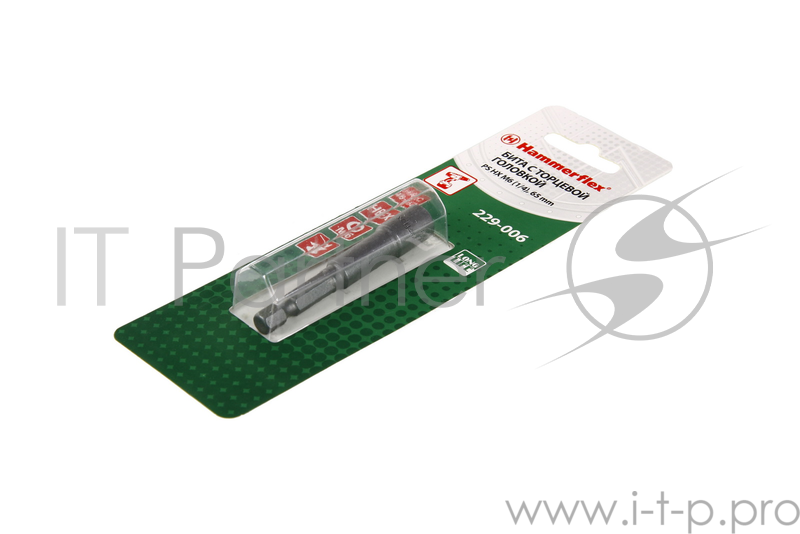Головка Hammer Flex 229-006 PS HX M6 (1/4), 65 мм, 1шт.