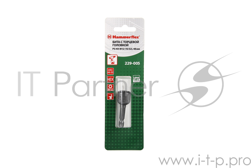 Головка Hammer Flex 229-005 PS HX M12 (15/32), 48 мм, 1шт.
