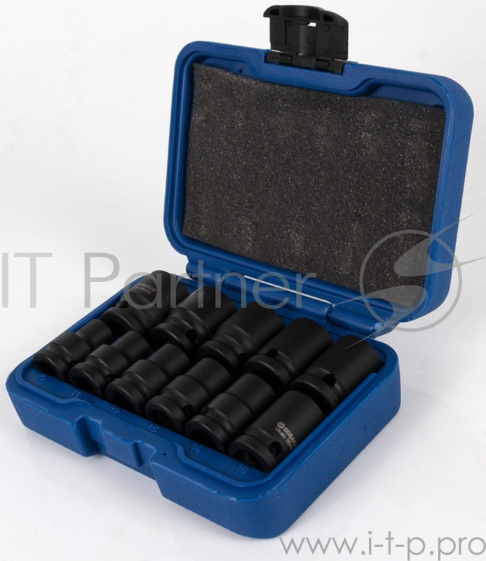 Набор головок КОБАЛЬТ 010302-11 ударных 1/2'' 10-24мм CrMo 11шт. кейс