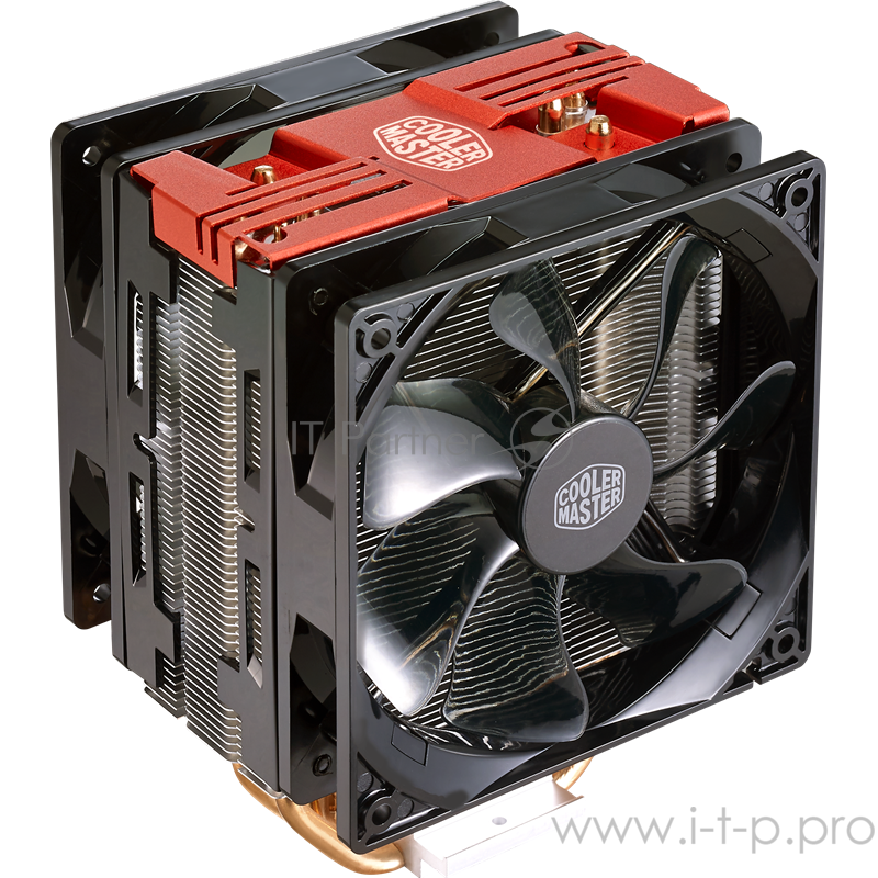 Вентилятор Cooler Master Hyper 212 Turbo Red LED, 600 - 1600 RPM, 150W, Full Socket Support RR-212TR-16PR-R1