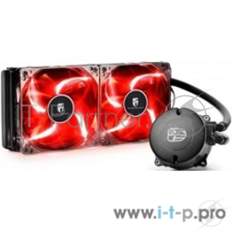 Вентилятор Cooler Water Deepcool MAELSTROM 240T RED { LGA2011/1366/115*/775 AMD FM*/AM*, PWM, TDP 150W}
