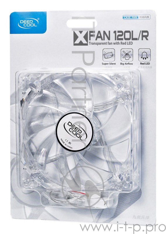 Вентилятор Case fan Deepcool XFAN 120L/R {120x120x25, 3pin, 26dB, 1300rpm, 180g}