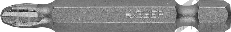 Бита ЗУБР МАСТЕР 26001-3-50-2 кованая CrMo E 1/4'' PH3 50мм 2шт