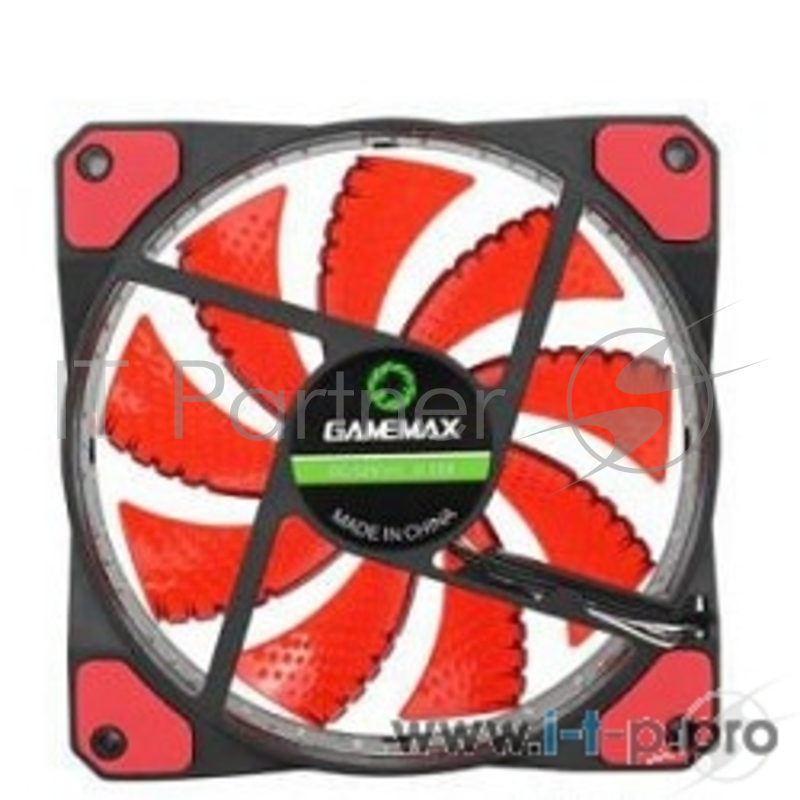 Вентиляторы GameMax Вентилятор для компьютера 120х120х25 GameMAX, GMX-GF12R, 12В,(подшипник скольжения),в пластиковой уп