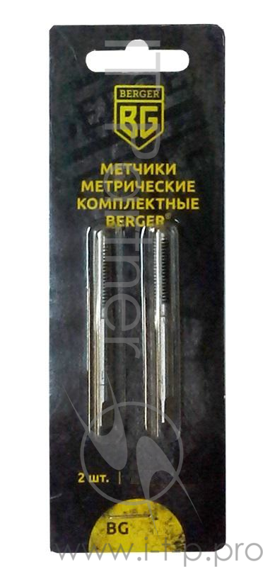 Метчик BERGER BG1020 метрические комплектные 2шт м10х1.25мм