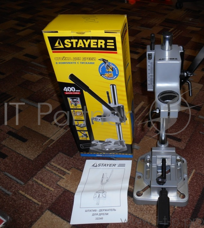 Станок для дрели STAYER 32240 с тисками 400мм