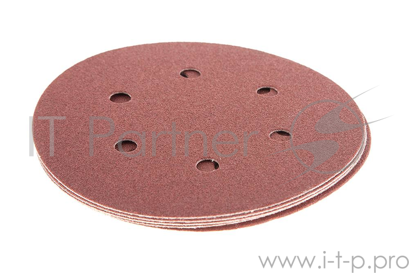 Шлиф. круг самосцепл. Hammer Flex 214-016 Д150мм 6отв. Р 100, набор 5 шт