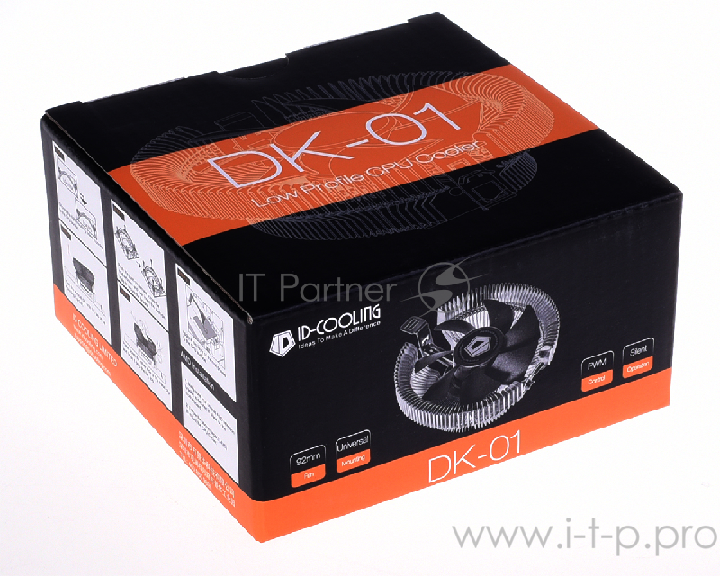 вентилятор Cooler ID-Cooling DK-01 95W/PWM/ Intel 775,115*/AMD