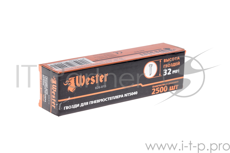 Гвозди 826-015 для пневмостеплера WESTER NT5040 32мм 2500шт