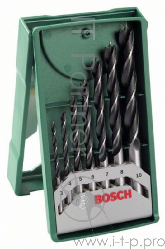 Набор сверл BOSCH 2607019580 7шт. дерево х-LINE 3-10мм PROMOLINE