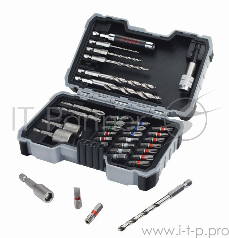 Набор бит и сверл BOSCH PRO-Mix Дерево (2.607.017.327) 35пр., сверла, биты и головки