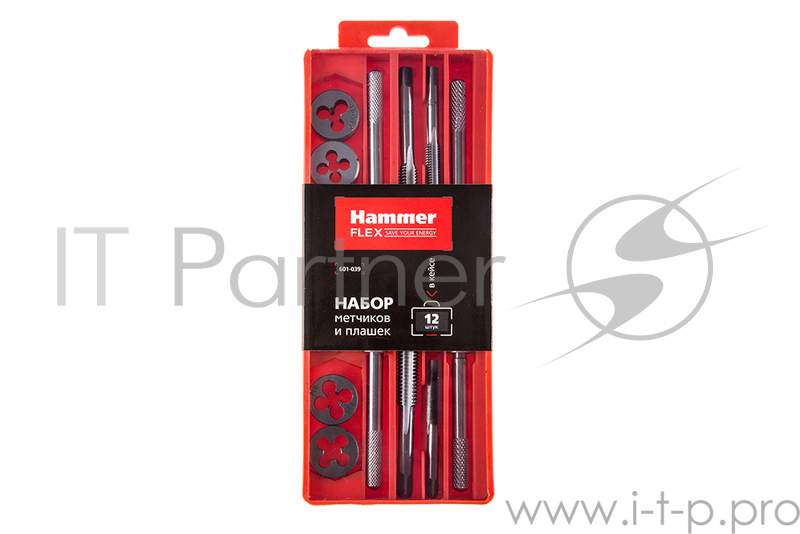 Набор метчиков и плашек Hammer Flex 601-039 12 шт