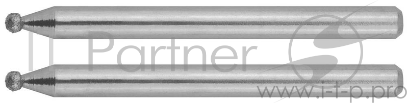 Набор шарошек ЗУБР 35923 алмазные d2.0x3.2мм длина38мм 2шт.