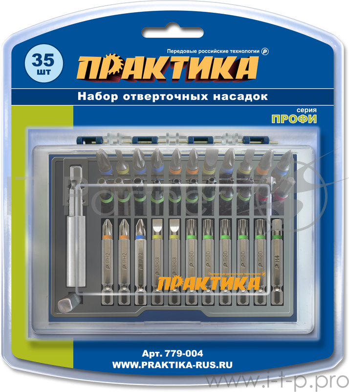 Набор бит ПРАКТИКА 779-004 35шт.,