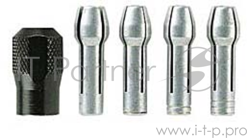 Набор цанг DREMEL 4485 цанги: 0.8, 1.6, 2.4, 3.2мм, гайка