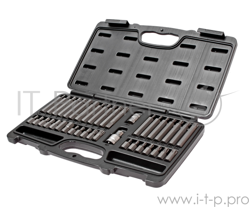 Набор бит JTC 3965 TORX, HEX, SPLINE с адаптерами 3/8'' & 1/2'' в кейсе 40пр.
