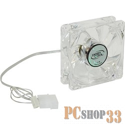 Вентилятор Case fan Deepcool XFAN 80L/R {80x80x25, 3 pin, 20dB, 1800rpm, 60g, Red LED}