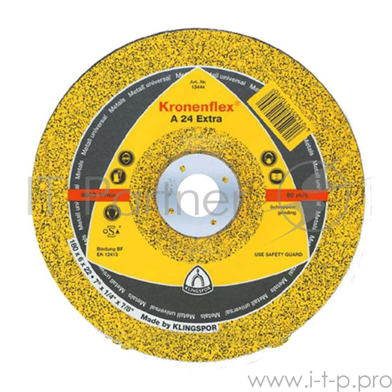 Круг отрезной 230 X 2 X 22 KLINGSPOR Kronenflex A 24 EXTRA (286456) по металлу