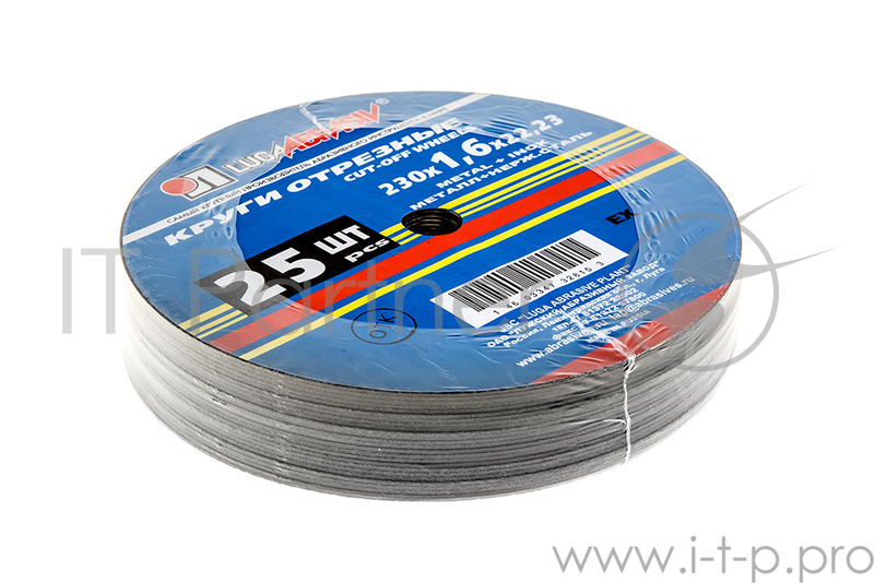 Круг отрезной 230 Х 1,6 Х 22 А40 мет+нерж