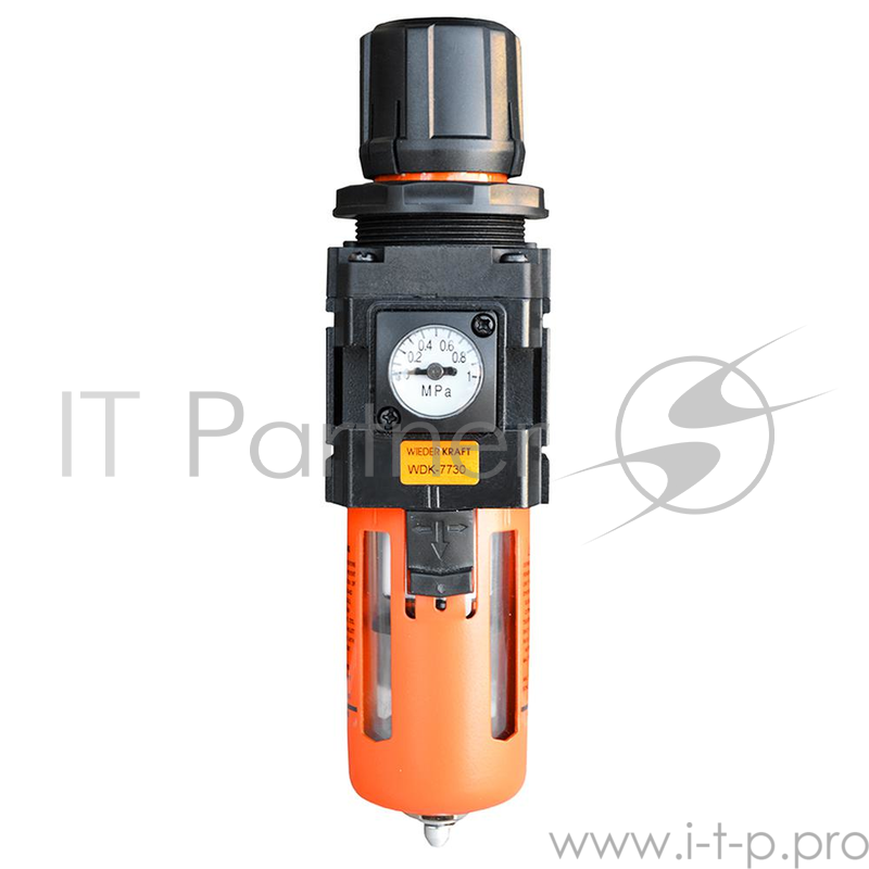 Фильтр WIEDERKRAFT WDK-7730 масловлагоотделитель с регулятором и манометром 1500л/мин