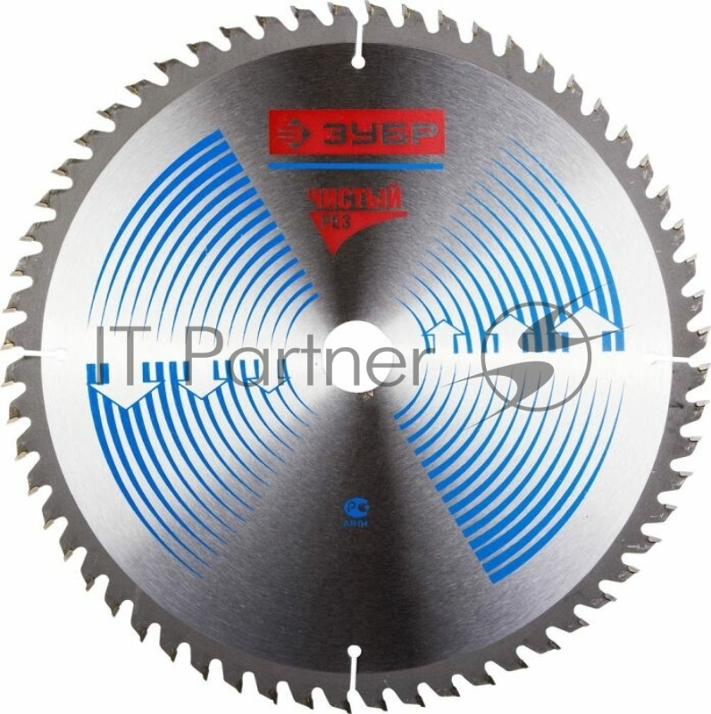 Круг пильный твердосплавный ЗУБР 36905-255-30-60 ЭКСПЕРТ чистый рез по дереву 255х30мм 60T