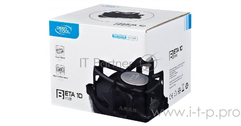 Вентилятор Cooler Deepcool BETA 10 {Soc-FM2/FM1/AM3+/AM3/AM2+/AM2, 3pin, 25dB, Al, 89W, 307g, скоба}