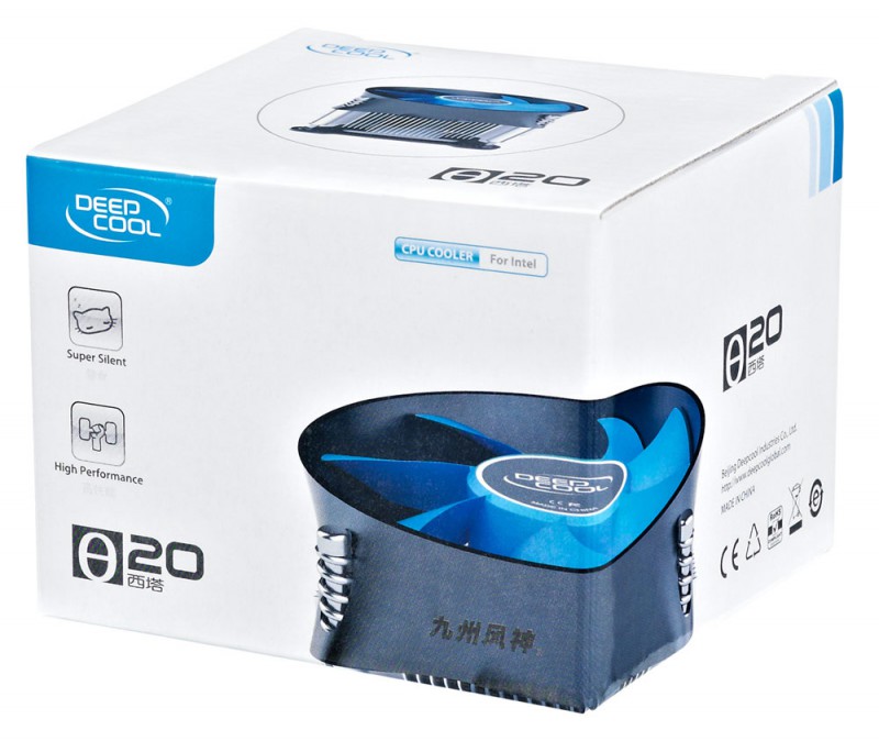 Вентилятор Cooler Deepcool THETA 20 {Soc-1150/1155/1156, 3pin, 30dB, Al, 95W, 376g, screw}