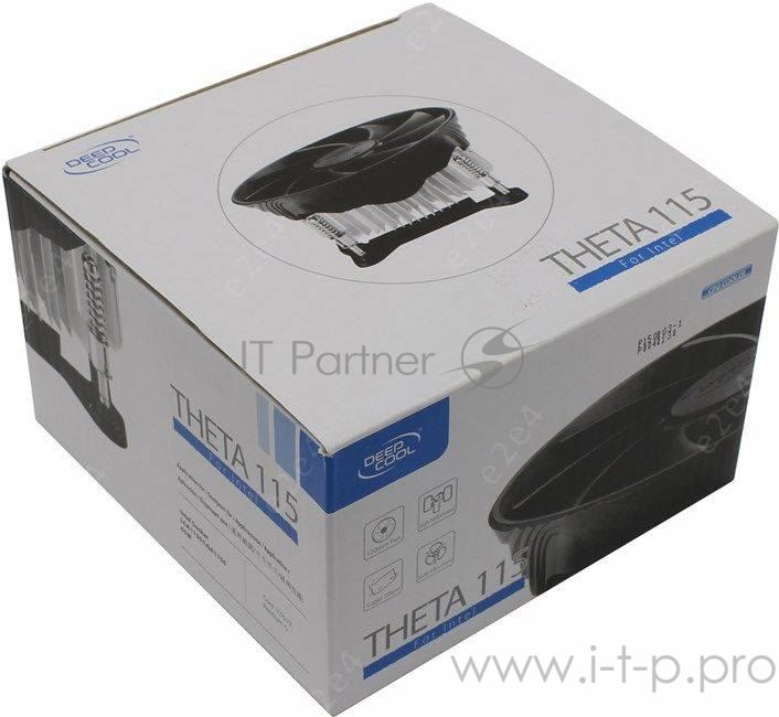Вентилятор Cooler Deepcool THETA 115 {Soc-1150/1155/1156, 3pin, 21dB, Al, 65W, 318g, screw}