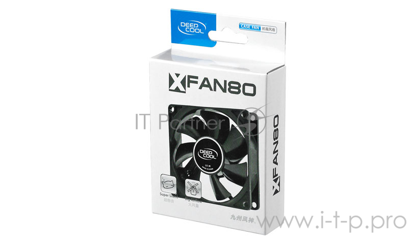 Вентилятор Case fan Deepcool XFAN 80 {80x80x25, Molex, 20dB, 1800rpm, 82g}
