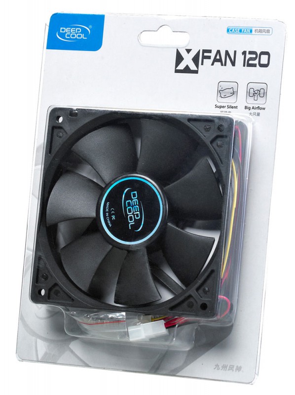 Вентилятор Case fan Deepcool XFAN 120 {120x120x25, 3pin, 26dB, 1300rpm, 180g}