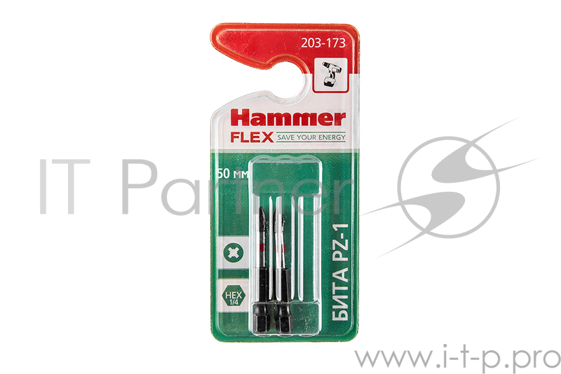 Бита Hammer Flex 203-173 PZ-1 50мм, 2шт.