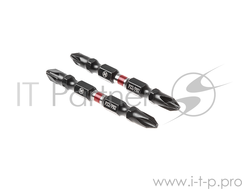 Бита Hammer Flex 203-177 PH-2*PZ-2 двусторонняя 65мм, 2шт.
