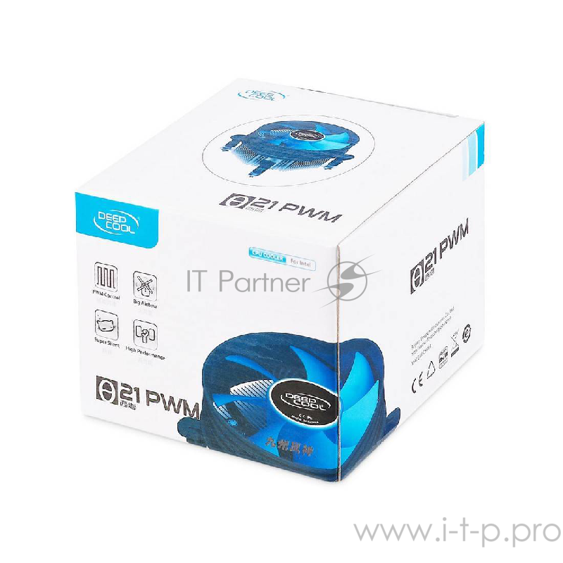 Вентилятор Cooler Deepcool THETA 21 PWM {Soc-1150/1155/1156, 4pin, 18-26dB, Al, 95W, 370g, push-pin}